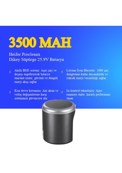 Heifer Procleanx Dikey Süpürge 3500 Mah Batarya
