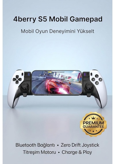 S5 Mobil Oyun Kolu &amp Gamepad Dönüştürücü - Android, İos, Pc Uyumlu - Type-c Bağlantı &amp Titreşimli