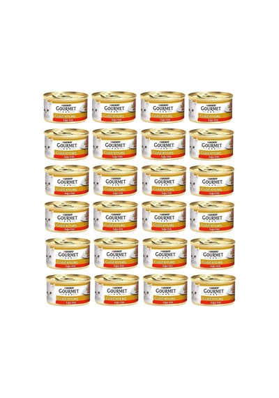 Gold Kıyılmış Sığır Etli Yaş Kedi Maması 24 X 85 Gr