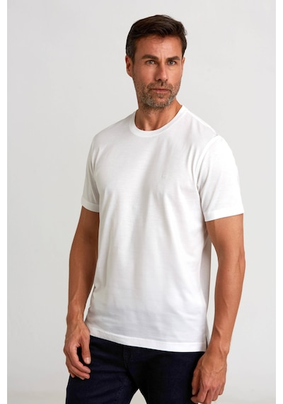 Bisse Erkek O Yaka T-shirt Beyaz Tsnos24y24101 D01 Beyaz