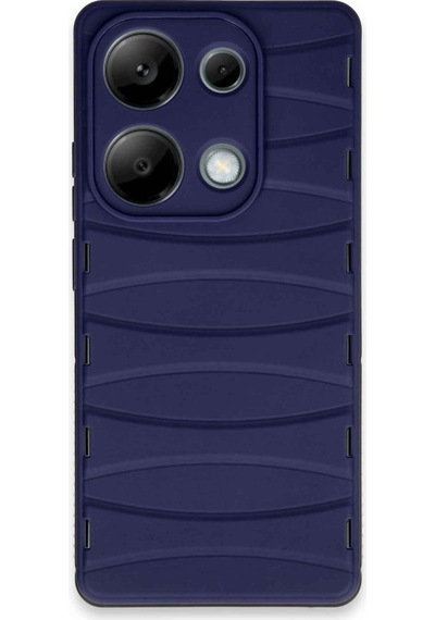 Note 13 Pro 4g Kılıf Bibercas Silikon Kapak - Lacivert