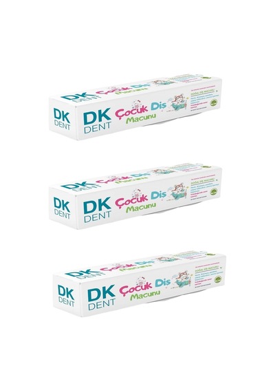 Dk Dent Aloe Vera & Karanfil Özlü Doğal Çocuk Diş Macunu 3 x 50 ML