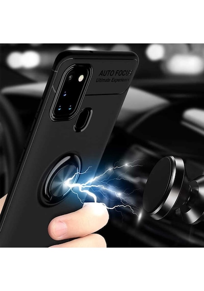 Galaxy A21S Yüzüklü Standli Manyetikli Kamera Çikintili Kilif 566681940