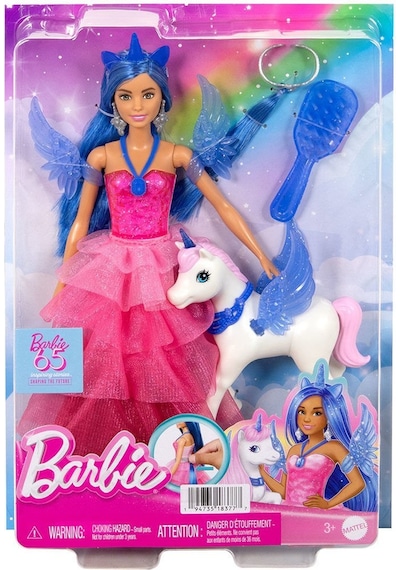 Hrr16 Barbie Mavi Saçlı Prenses Bebek