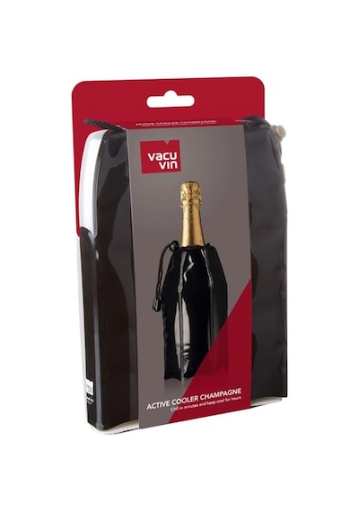 Vacu Vin Aktif Soğutucu Şampanya Siyah Çok Renkli