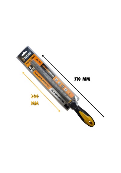 Sgs Saplı Ahşap Törpü Yarım Yuvarlak 8" 200 Mm.