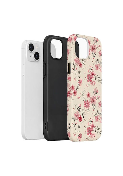 Velvoria Valestra Pembe Kır Çiçeği Apple iPhone Uyumlu 15 Darbe Korumalı Kılıf Valestra Select - Pembe Kır Çiçeği