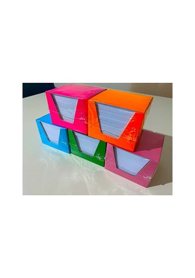 Küp Not 10 Paket Küp Blok Not Kağıdı 1. Hamur 8x8 Cm 500 Yaprak