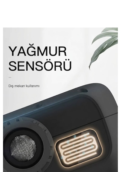 Akıllı Bahçe Sulama Sistemi Kontrol Ünitesi - Otomatik Su Zamanlayıcı - Ipx5 Su Geçirmez Yağmur Sensörlü