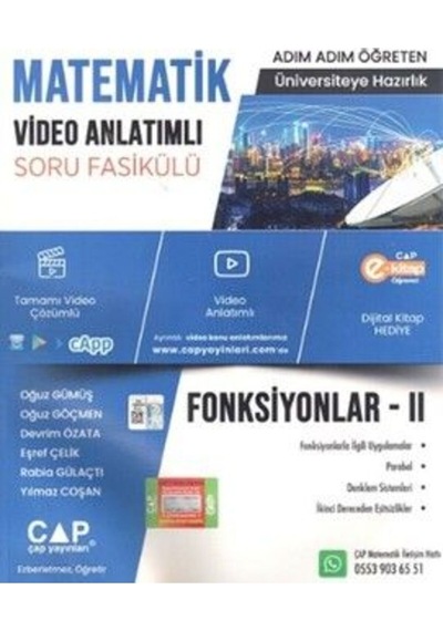 Üniversite Hazırlık Matematik Konu Anlatımlı Fonksiyonlar-II Soru Fasikülü  -  Oğuz Göçmen  -  Çap Yayınları