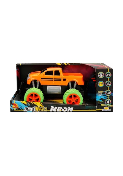 1:18 Uzaktan Kumandalı Neon Jumbo Weels USB Şarjlı Araba 26 cm. 1