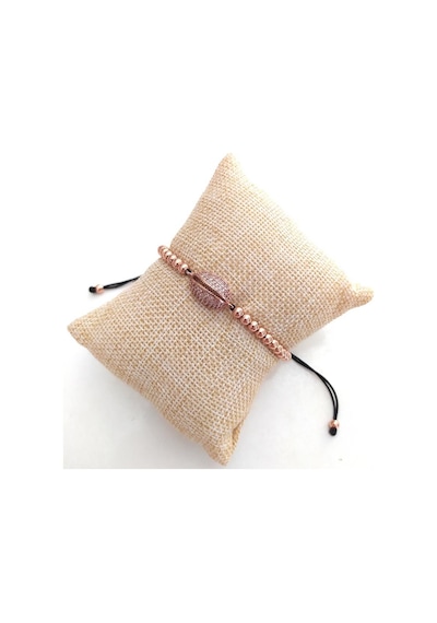 Asansörlü Swarovski Taşlı Bileklik Ayarlanabilir Kadın Rose Gold9 Çok Renkli