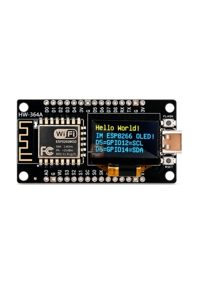 Nodemcu Esp8266 0.96 İnç Oled Wifi Geliştirme Modülü Type-c