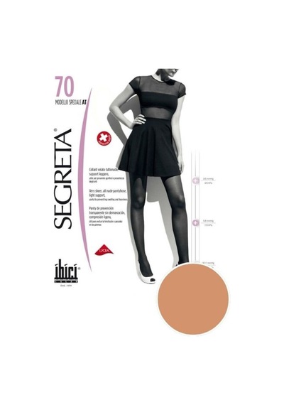 70 Modello Speciale Külotlu Ağsız Çorap - Ten