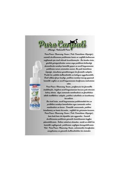 Purecanpati Kedi ve Köpek Bakım Seti Pati Göz Kulak Ağız Bakım