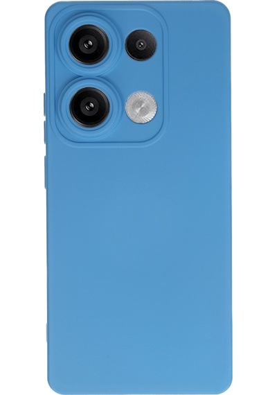 Newface - 135 - Xiaomi Redmi Note 13 Pro 4g Kılıf Nano İçi Kadife Silikon - Kmrsfres - - Mavi