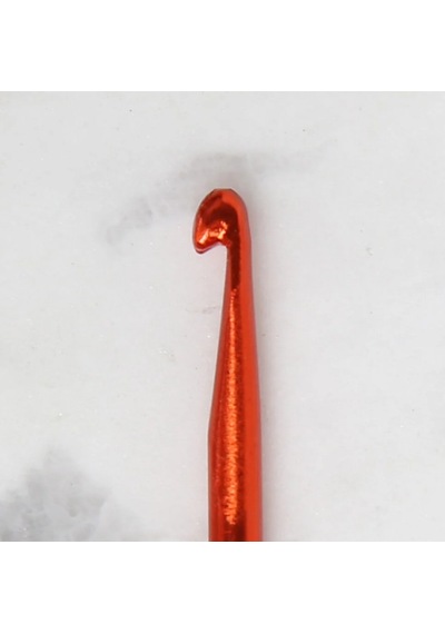 Abarta 4,0mm Renkli Metal Uzun Gagalı Örgü Şiş Tunus Tığ 35cm-kırmızı 1 Adet