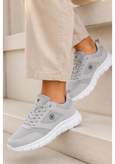 Purewalk Unisex Gri Kalın Tabanlı Spor Ayakkabı - Hafif Esnek Günlük Yürüyüş Sneaker Rahat Koşu ... Purewalk Unisex Gri Kalın Tabanlı Spor Ayakkabı - Hafif Esnek Günlük Yürüyüş Sneaker Rahat Koşu ...