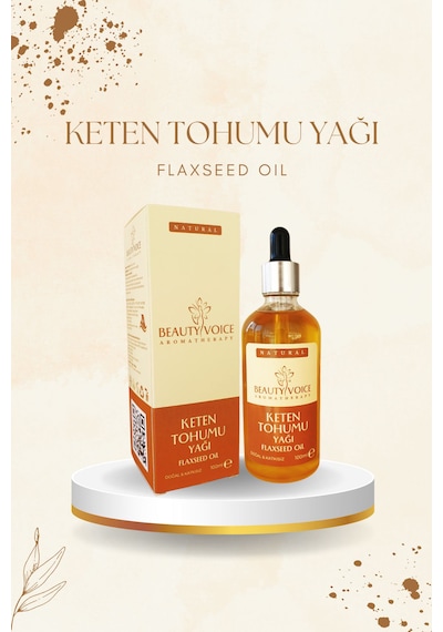 Beauty Voice Katkısız Keten Tohumu Yağı 100 ML