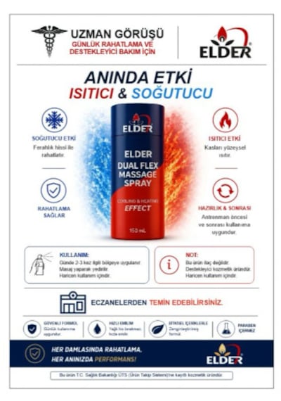 Elder Dual Etkili Masaj Spreyi