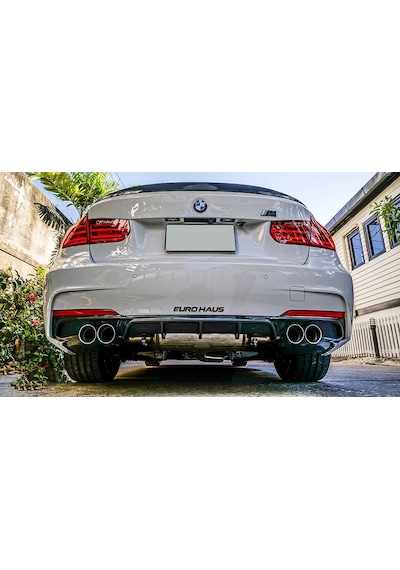 Bmw F30 3 Serisi M Technic Difüzör Difizör Plastik Parlak Siyah Sağ Sol Çift Arka-bodykit-ek-karlık
