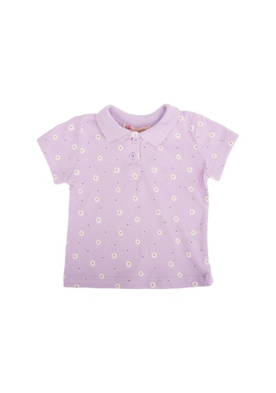 Bebelop Papatya Desenli Polo Yaka T-shirt 001