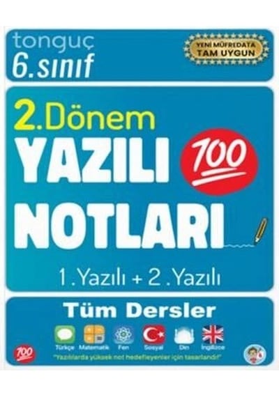 Tonguç Akademi Tonguç 6.sınıf Tüm Dersler 2.dönem Yazılı Notları