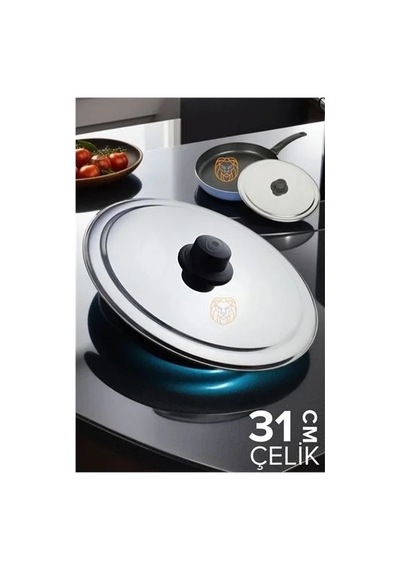 31 Cm Kızartma Tavası Kapağı Çelik Żelazny Design 719802 11