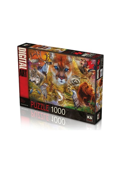 Ks Puzzle 1000 Parça North American Animals