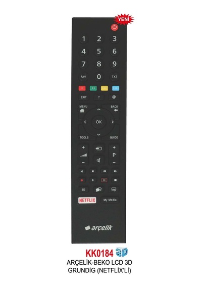 Arçelik - Beko Lcd 3d Grundıg Netflıx'li Kumanda