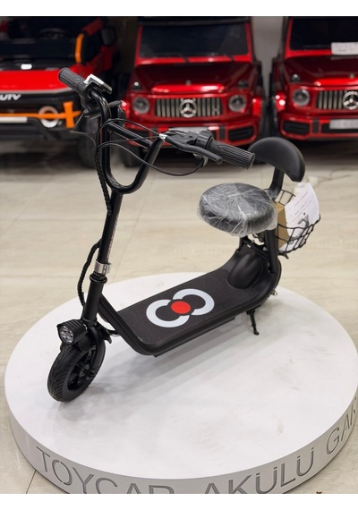 Mini Harley Oturaklı Scooter Siyah