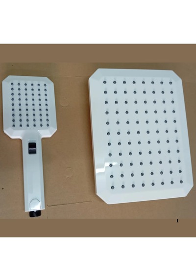 Faumix V01122 Beyaz Krom Banyo Lavabo Bataryası Ve Duş Seti Beyaz - Krom