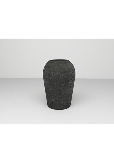 Nuano Consept Zen Serisi Yuvarlak Saksı Siyah 42x50