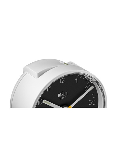 Braun Bc01wb Beyaz-siyah Klasik Analog Alarmlı Masa Saati Brn.bc01wb