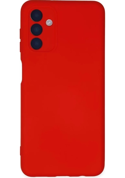 Newface Samsung Galaxy A04s Kılıf Nano İçi Kadife Silikon - Kırmızı