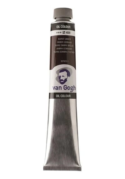 Talens Van Gogh Yağlı Boya 200 Ml 409 Burnt Umber Karışık, Çok Renkli