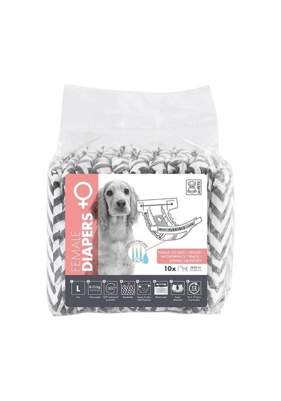M-pets Dişi Köpekler İçin Hasta & Regl Bezi L Beden