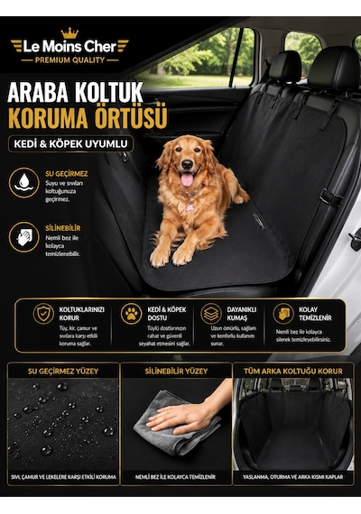 Ssangyong Korando Platinum Araba Koltuk Koruma Örtüsü Su Geçirmez Kedi Köpek Kılıfı
