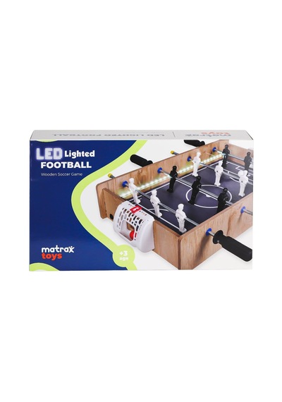 406 Ahşap Ledli Masa Maçı Oyunu -akçiçek Oyuncak - Zmff-890872 1 Adet