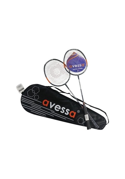 Delux Serisi Bst-710 Badmington Raket Set Koyu Gri Hobi Plaj Bahçe