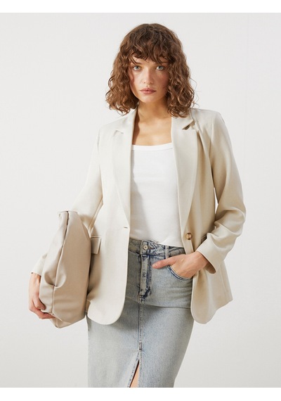 Lcw Vision Bej Kadın Blazer Ceket