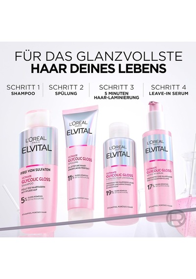 L Oréal Paris Elvive Glycolic Gloss Glikolik Asit İçeren Sülfatsız Şampuan 200 Ml