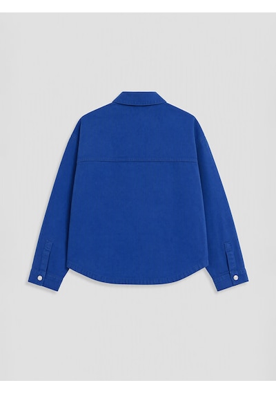Lcw Vision Mavi Oversize Kadın Jean Gömlek
