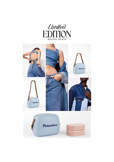 Bruma Classic - Denim 6l Sıcak Ve Soğuk Tutucu Thermo Çanta Mavi Altın - Siyah
