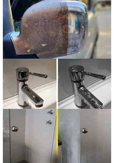 750 Ml İnox Krom Temizleyici Ve Armatür Parlatıcı, Duşakabin Kireç Giderici