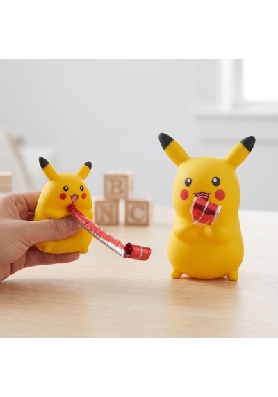 Düdüklü Pikaçu Tasarımlı Squishy - 12'li Paket - Sesli Oyuncak Çok Renkli