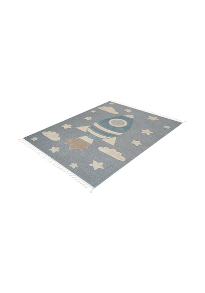 Dolce Vita Halı Kids 474 Space Çocuk Odası Halısı Mavi