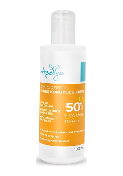 Aselya Akneye Eğilimli Ciltler için Leke Karşıtı Güneş Kremi SPF50+ 100 ML