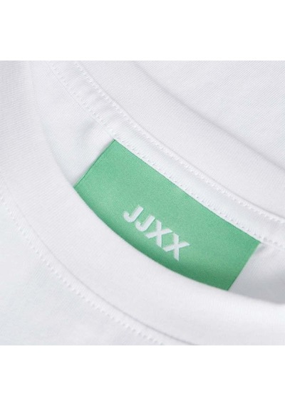 Jjxx Andrea Loose Ss Cropped Kadın Beyaz Tişört