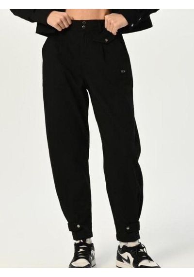 Zekids Kız Çocuk Crop Ceketli Pantolonlu Takım-15523 Siyah